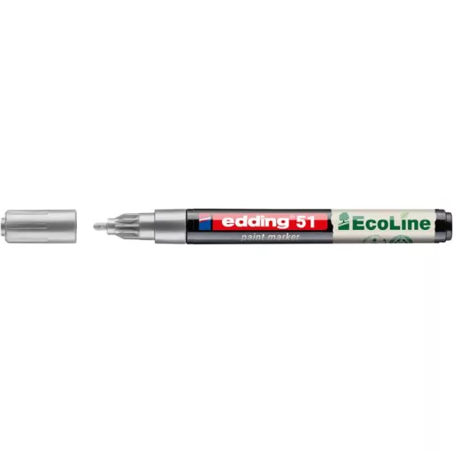 Lakkmarker, 1-2 mm, EDDING "51", ezüst