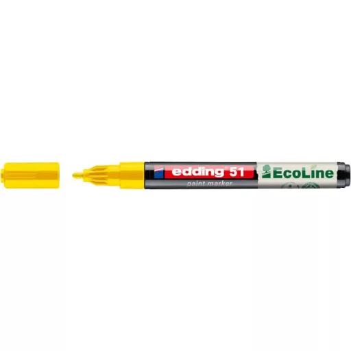 Lakkmarker, 1-2 mm, EDDING "51", sárga