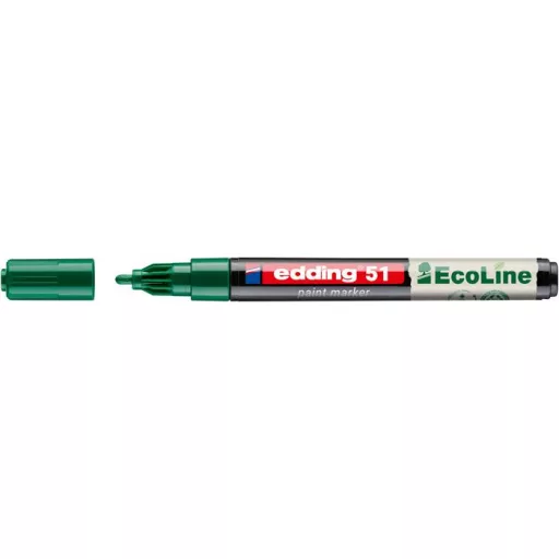 Lakkmarker, 1-2 mm, EDDING "51", zöld