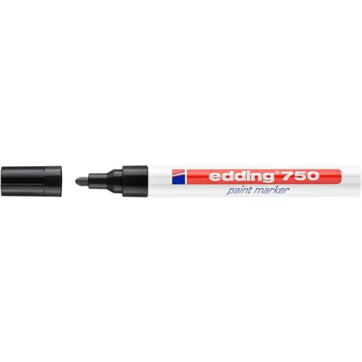 Lakkmarker, 2-4 mm, EDDING "750", fekete