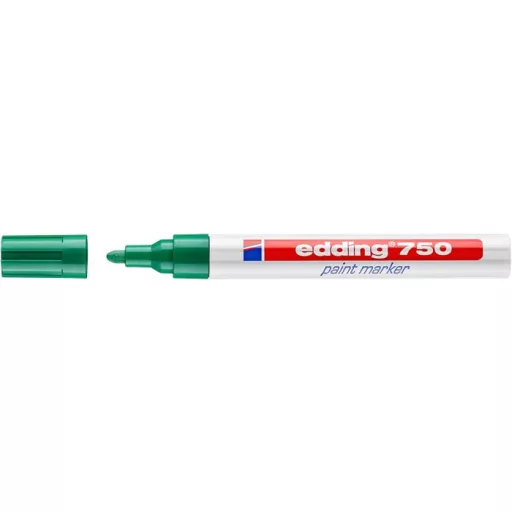 Lakkmarker, 2-4 mm, EDDING "750", zöld