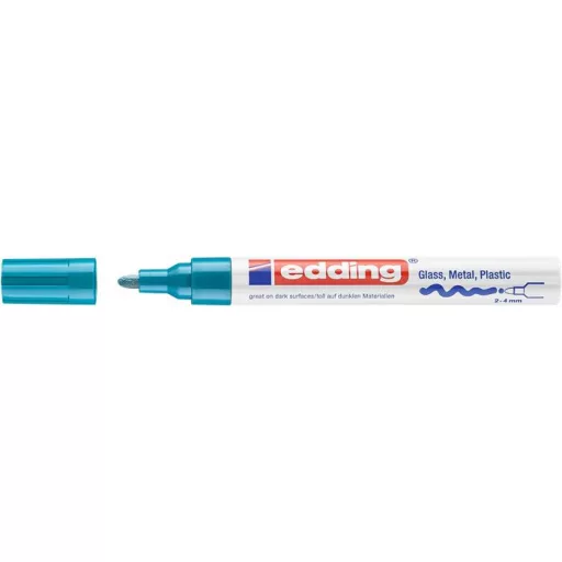 Lakkmarker, 2-4 mm, EDDING "750", világoskék