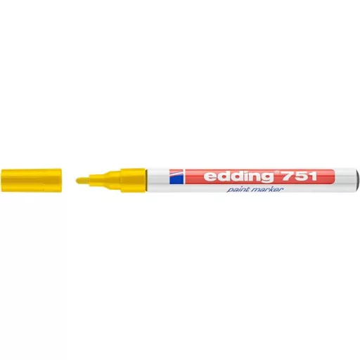 Lakkmarker, 1-2 mm, EDDING "751", sárga