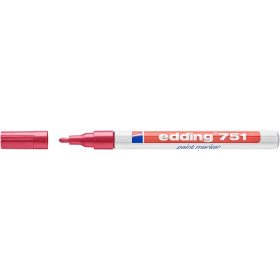 Lakkmarker, 1-2 mm, EDDING "751", piros