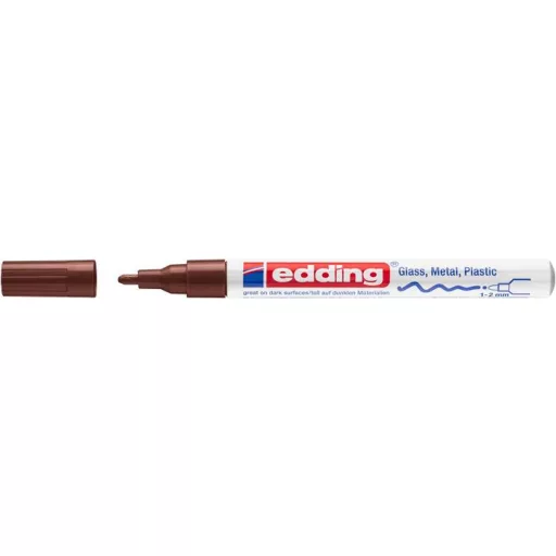 Lakkmarker, 1-2 mm, EDDING "751", barna
