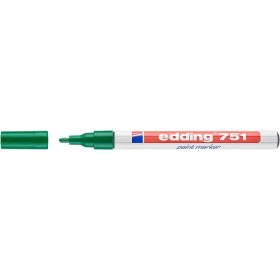 Lakkmarker, 1-2 mm, EDDING "751", zöld