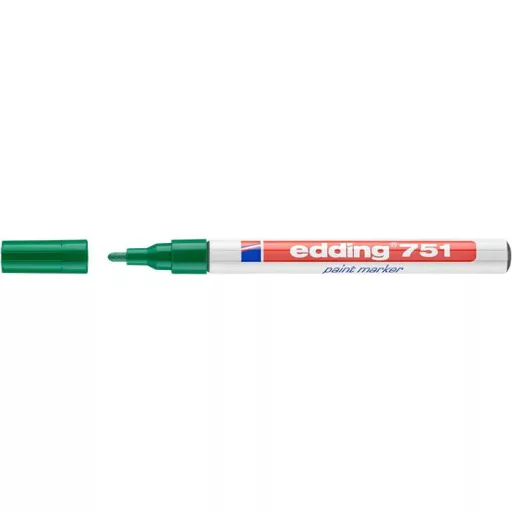 Lakkmarker, 1-2 mm, EDDING "751", zöld