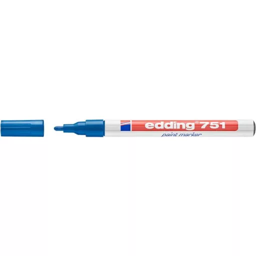 Lakkmarker, 1-2 mm, EDDING "751", sötétkék