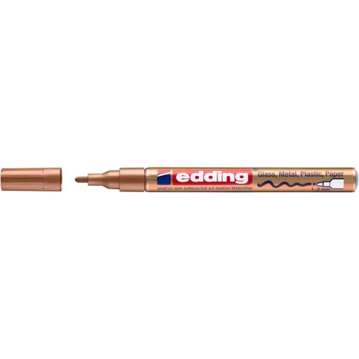 Lakkmarker, 1-2 mm, EDDING "751", vörösréz