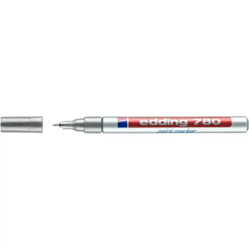 Lakkmarker, 0,8 mm, EDDING "780", ezüst