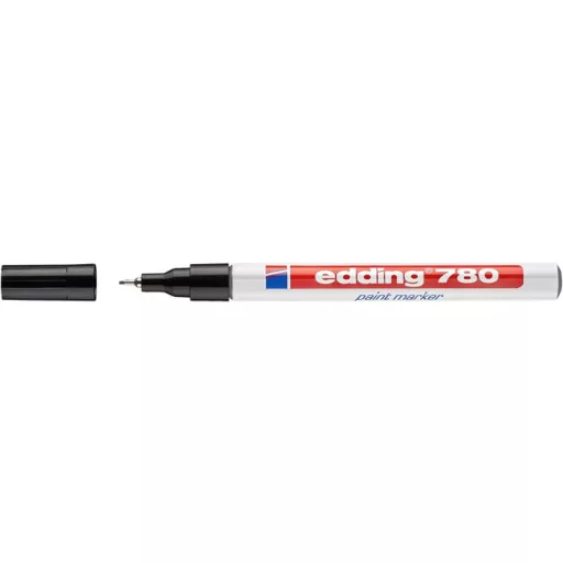 Lakkmarker, 0,8 mm, EDDING "780", fekete