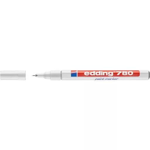 Lakkmarker, 0,8 mm, EDDING "780", fehér