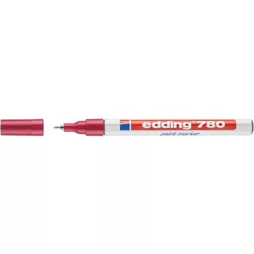 Lakkmarker, 0,8 mm, EDDING "780", piros