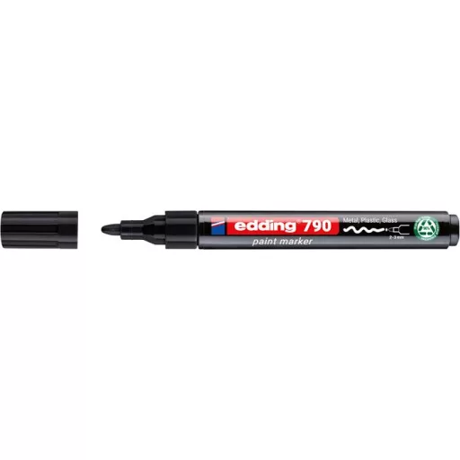 Lakkmarker, 2-3 mm, PCR, EDDING "790", fekete