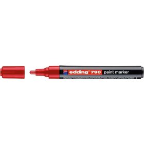 Lakkmarker, 2-3 mm, EDDING "790", piros