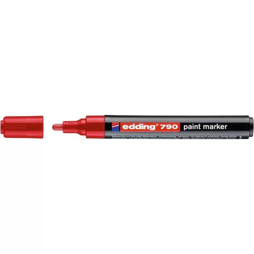 Lakkmarker, 2-3 mm, EDDING "790", piros