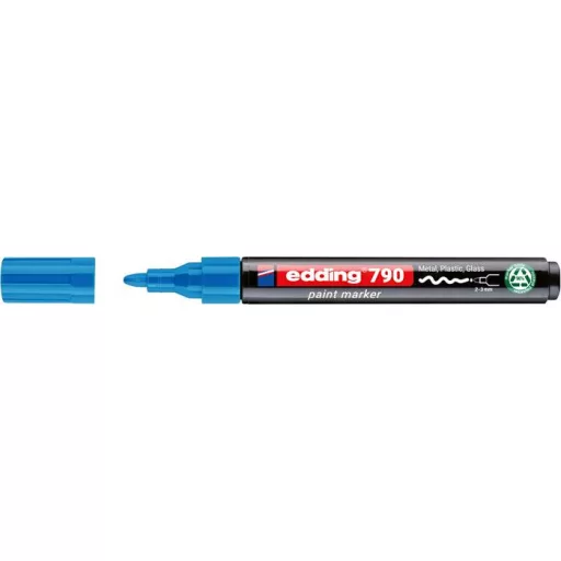 Lakkmarker, 2-3 mm, PCR, EDDING "790", világoskék