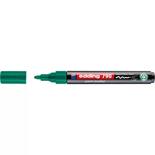 Lakkmarker, 2-3 mm, PCR, EDDING "790", zöld