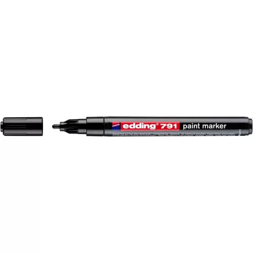 Lakkmarker, 1-2 mm, EDDING "791", fekete