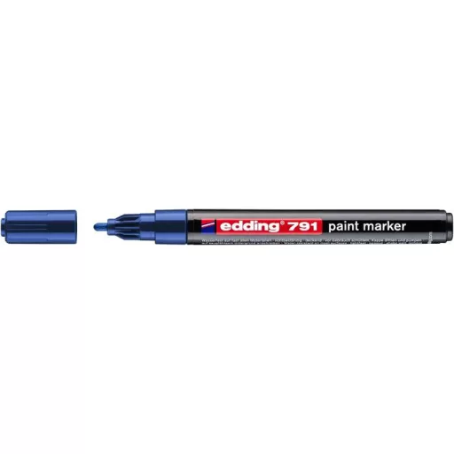 Lakkmarker, 1-2 mm, EDDING "791", kék