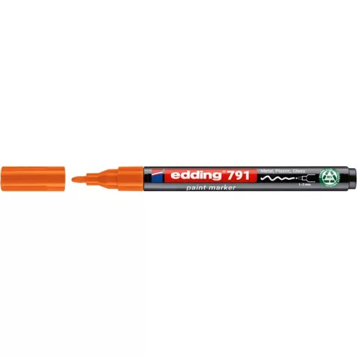 Lakkmarker, 1-2 mm, PCR, EDDING "791", narancs