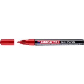Lakkmarker, 1-2 mm, EDDING "791", piros