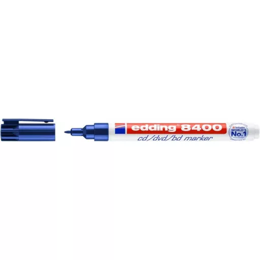Alkoholos marker, CD/DVD, 0,5-1 mm, EDDING "8400", kék