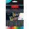 Színes ceruza készlet, háromszögletű, FABER-CASTELL "Black Edition",  36 különböző szín