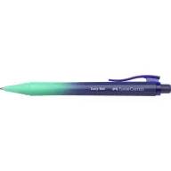   Golyóstoll, 0,34 mm, nyomógombos, türkiz-kék tolltest, FABER-CASTELL "Daily Ball Flow", kék
