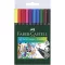 Tűfilc készlet, 0,4 mm, FABER-CASTELL "Grip", 10 különböző szín