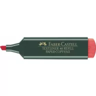   Szövegkiemelő, 1-5 mm, FABER-CASTELL, "Textliner 48", piros