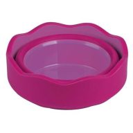   Ecsettál, műanyag, FABER-CASTELL "Click&Go", piros