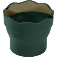   Ecsettál, műanyag, FABER-CASTELL "Click&Go", zöld