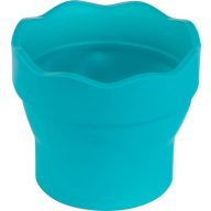   Ecsettál, műanyag, FABER-CASTELL "Click&Go", türkiz