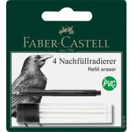   Pótbél precíziós radírstifthez, 4 darabos, FABER-CASTELL