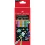 Színes ceruza készlet, hatszögletű, FABER-CASTELL, 10 különböző metál szín