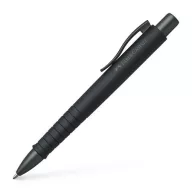   Golyóstoll, 0,7 mm, nyomógombos tolltest, fekete tolltest, FABER-CASTELL "Poly Ball Urban", kék