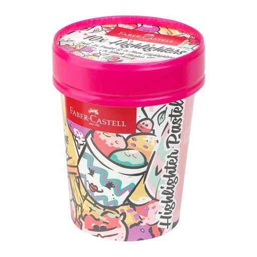 Szövegkiemelő, 1-5 mm, FABER-CASTELL "Textliner 46", 10 különböző pasztell szín