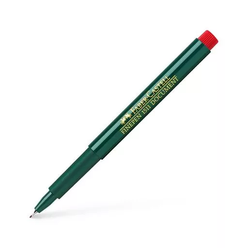 Tűfilc, 0,4 mm, FABER-CASTELL "Finepen 1511", piros