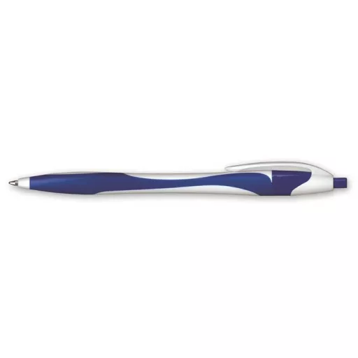 Golyóstoll, 0,4 mm, nyomógombos, vegyes színű test, GRANIT "D520", kék