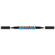   Alkoholos marker, CD/DVD, 0,4/1,5-2,5 mm, kúpos, kétvégű, GRANIT "Piccolo M830", fekete