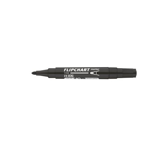 Flipchart marker, 1-3 mm, kúpos, ICO "Artip 11 XXL", fekete