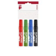   Flipchart marker készlet, 1-4 mm, vágott, ICO "Artip 12", 4 különböző szín
