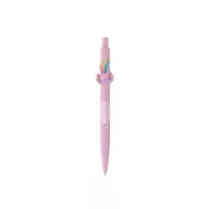   Golyóstoll, 0,8 mm, nyomógombos, rózsaszín tolltest, ICO "Axolotl", kék