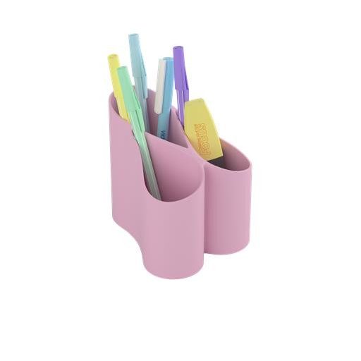 Írószertartó, ICO "Lux", pasztell rózsaszín