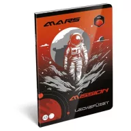   Füzet, tűzött, A5, lecke, 40 lap, LIZZYSULI, "Mars Mission"
