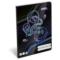   Füzet, tűzött, A5, sima, 32 lap, LIZZYSULI, "Esport, Gamer on Duty","20-32"