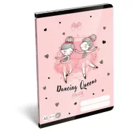   Füzet, tűzött, A5, sima, 32 lap LIZZYSULI, "Tiny Dancer, Lovely Ballerina", "20-32"
