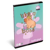   Füzet, tűzött, A5, szótár, 32 lap LIZZYSULI, "Lollipop Capybara", "31-32"