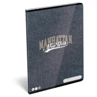   Füzet, tűzött, A4, vonalas, 32 lap LIZZYSULI, "Manhattan, New York"